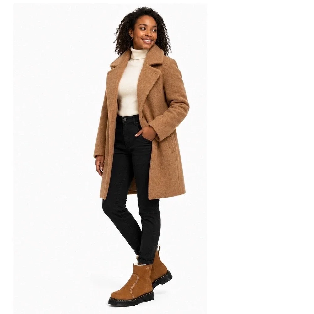 Dr. Martens Zebzag Rigger WL Tan Nubuck Faux Fur Lined Boots 10 NEW 111-01